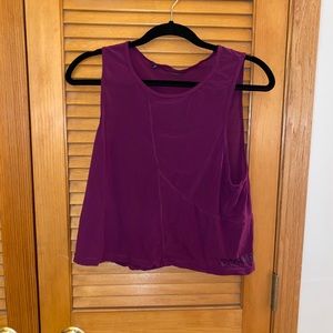 GymShark purple mesh tank